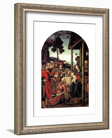 The Adoration of the Magi, Ca. 1470-1480-Perugino-Framed Giclee Print