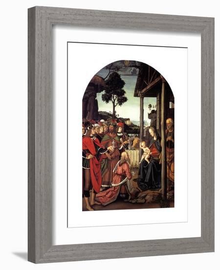 The Adoration of the Magi, Ca. 1470-1480-Perugino-Framed Giclee Print