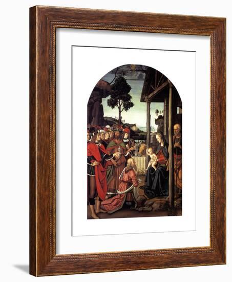 The Adoration of the Magi, Ca. 1470-1480-Perugino-Framed Giclee Print