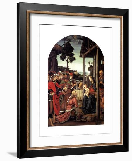 The Adoration of the Magi, Ca. 1470-1480-Perugino-Framed Giclee Print