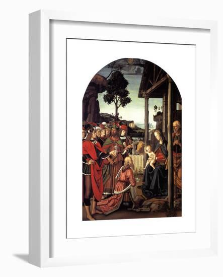 The Adoration of the Magi, Ca. 1470-1480-Perugino-Framed Giclee Print