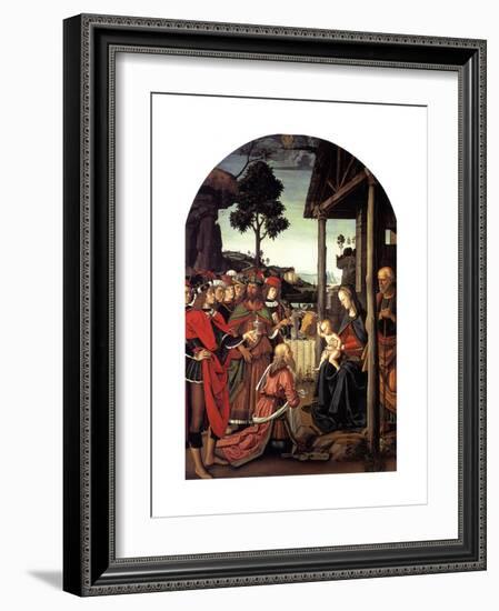 The Adoration of the Magi, Ca. 1470-1480-Perugino-Framed Giclee Print