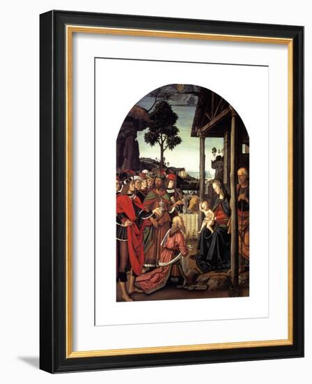 The Adoration of the Magi, Ca. 1470-1480-Perugino-Framed Giclee Print