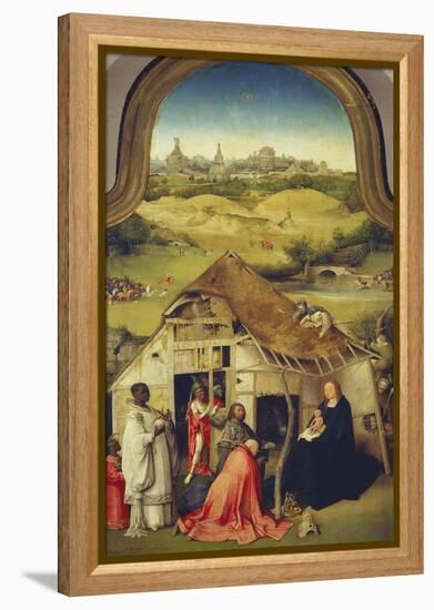 The Adoration of the Magi. (Center Panel of the Epiphany Altarpiece), about 1510-Hieronymus Bosch-Framed Premier Image Canvas