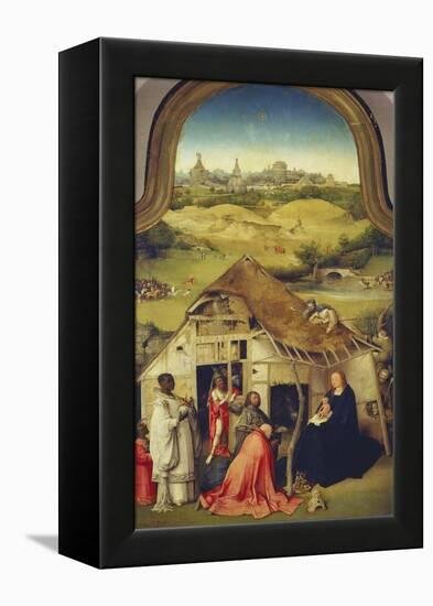 The Adoration of the Magi. (Center Panel of the Epiphany Altarpiece), about 1510-Hieronymus Bosch-Framed Premier Image Canvas