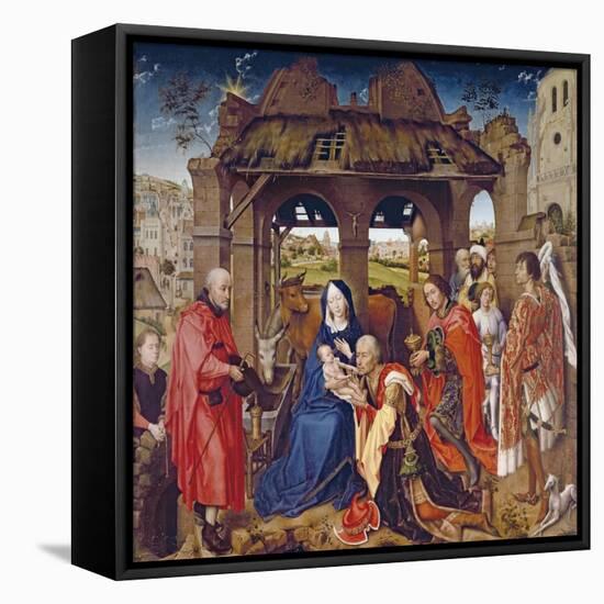 The Adoration of the Magi, circa 1455-Rogier van der Weyden-Framed Premier Image Canvas