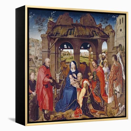 The Adoration of the Magi, circa 1455-Rogier van der Weyden-Framed Premier Image Canvas