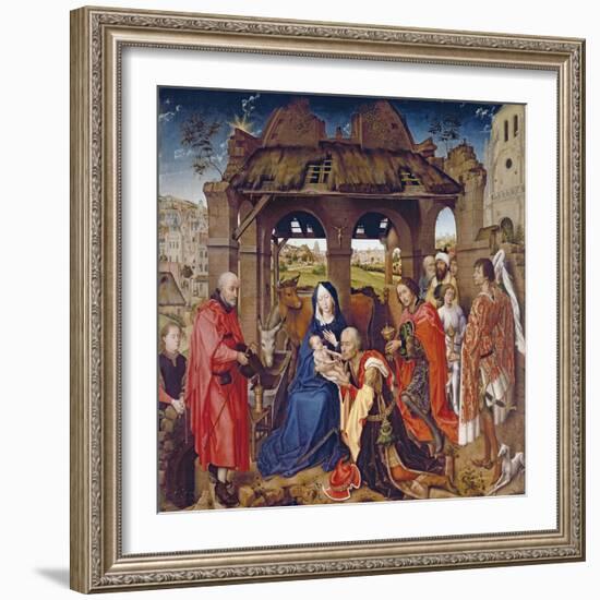 The Adoration of the Magi, circa 1455-Rogier van der Weyden-Framed Giclee Print