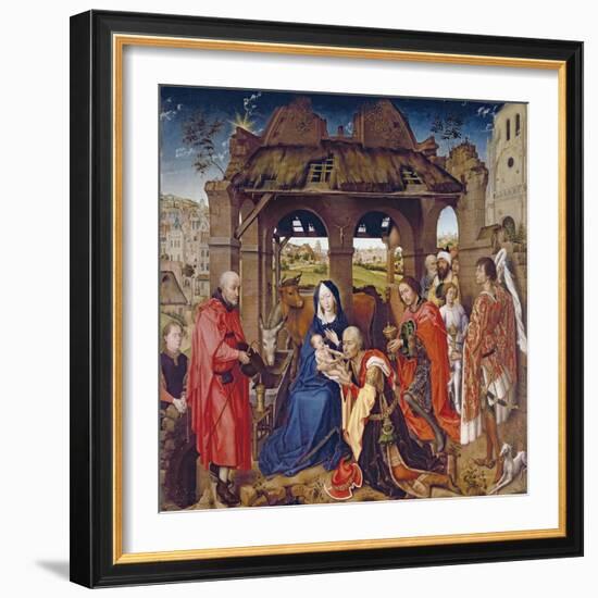 The Adoration of the Magi, circa 1455-Rogier van der Weyden-Framed Giclee Print