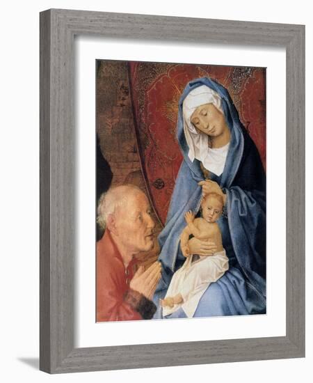 The Adoration of the Magi, Detail, 15th Century-Hugo van der Goes-Framed Giclee Print