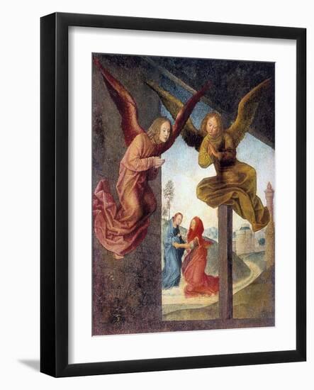 The Adoration of the Magi, Detail, 15th Century-Hugo van der Goes-Framed Giclee Print