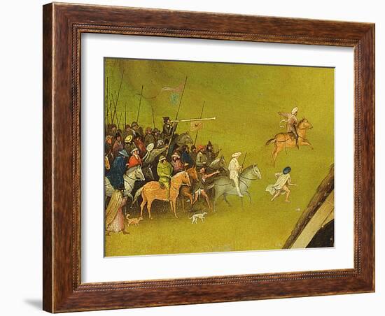 The Adoration of the Magi, Detail of the Background, 1510 (Detail of 3427)-Hieronymus Bosch-Framed Giclee Print