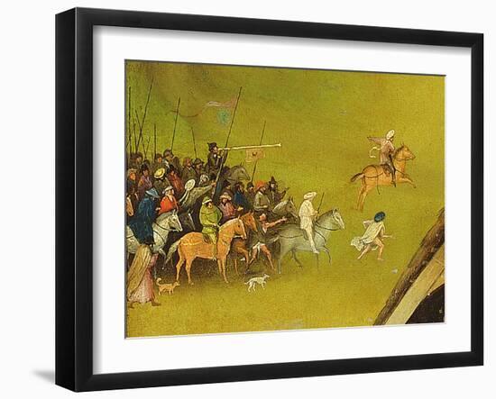 The Adoration of the Magi, Detail of the Background, 1510 (Detail of 3427)-Hieronymus Bosch-Framed Giclee Print