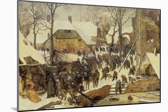 The Adoration of the Magi in the Snow, 1567-Pieter Bruegel the Elder-Mounted Giclee Print
