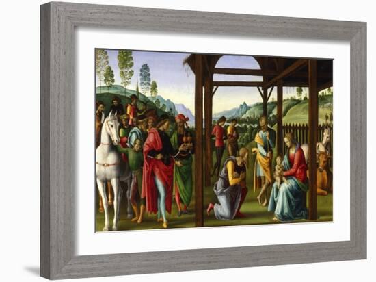 The Adoration of the Magi, Late 15th-Early 16th Century-Perugino-Framed Giclee Print