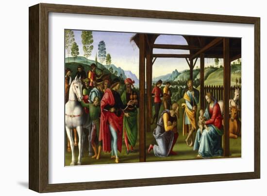 The Adoration of the Magi, Late 15th-Early 16th Century-Perugino-Framed Giclee Print