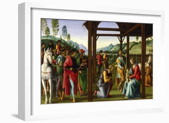 The Adoration of the Magi, Late 15th-Early 16th Century-Perugino-Framed Giclee Print