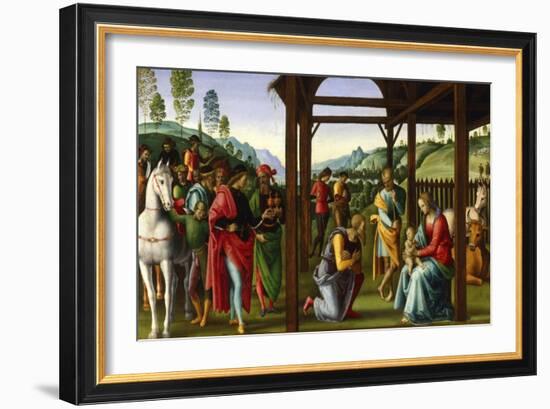 The Adoration of the Magi, Late 15th-Early 16th Century-Perugino-Framed Giclee Print