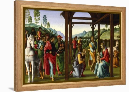 The Adoration of the Magi, Late 15th-Early 16th Century-Perugino-Framed Premier Image Canvas