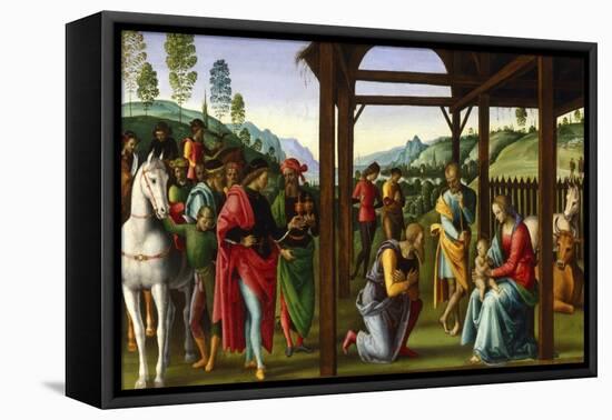 The Adoration of the Magi, Late 15th-Early 16th Century-Perugino-Framed Premier Image Canvas