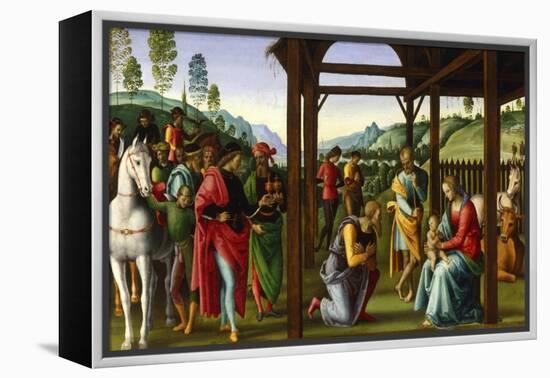 The Adoration of the Magi, Late 15th-Early 16th Century-Perugino-Framed Premier Image Canvas