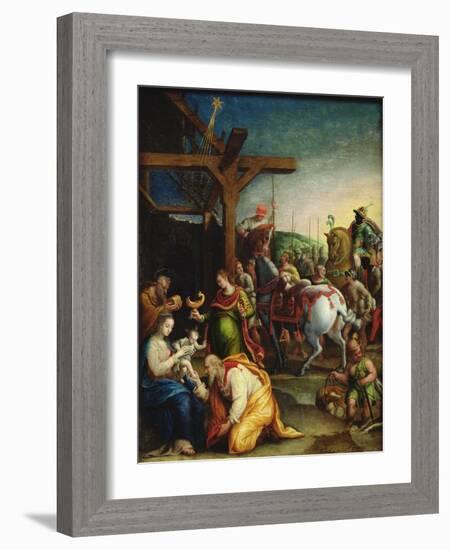 The Adoration of the Magi, Late 16th Century-Lavinia Fontana-Framed Giclee Print