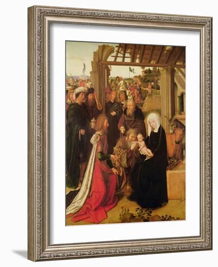 The Adoration of the Magi (Oil on Oak Panel)-Gerard David-Framed Giclee Print