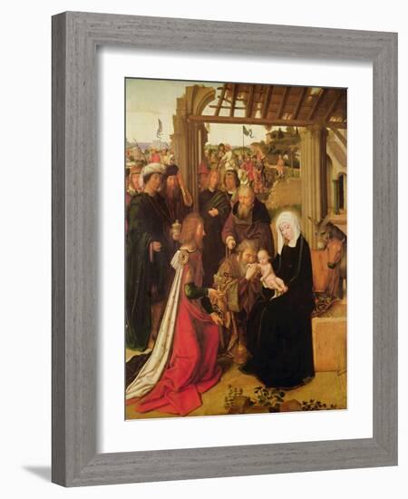 The Adoration of the Magi (Oil on Oak Panel)-Gerard David-Framed Giclee Print