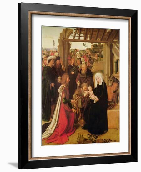 The Adoration of the Magi (Oil on Oak Panel)-Gerard David-Framed Giclee Print