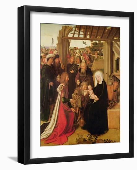 The Adoration of the Magi (Oil on Oak Panel)-Gerard David-Framed Giclee Print