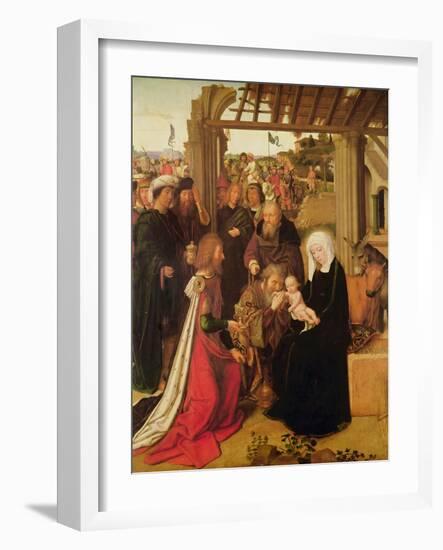 The Adoration of the Magi (Oil on Oak Panel)-Gerard David-Framed Giclee Print