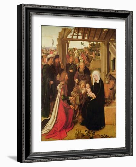 The Adoration of the Magi (Oil on Oak Panel)-Gerard David-Framed Giclee Print