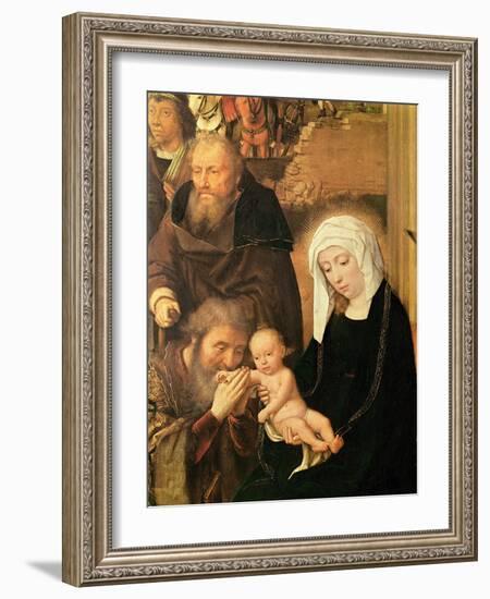 The Adoration of the Magi (Oil on Oak Panel)-Gerard David-Framed Giclee Print