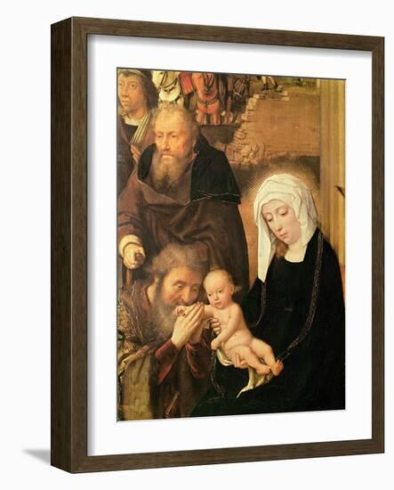 The Adoration of the Magi (Oil on Oak Panel)-Gerard David-Framed Giclee Print