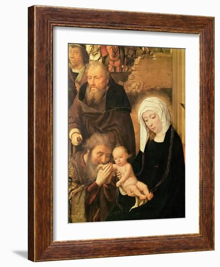 The Adoration of the Magi (Oil on Oak Panel)-Gerard David-Framed Giclee Print