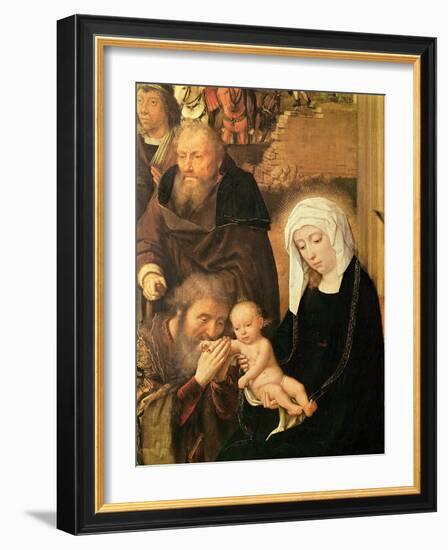 The Adoration of the Magi (Oil on Oak Panel)-Gerard David-Framed Giclee Print