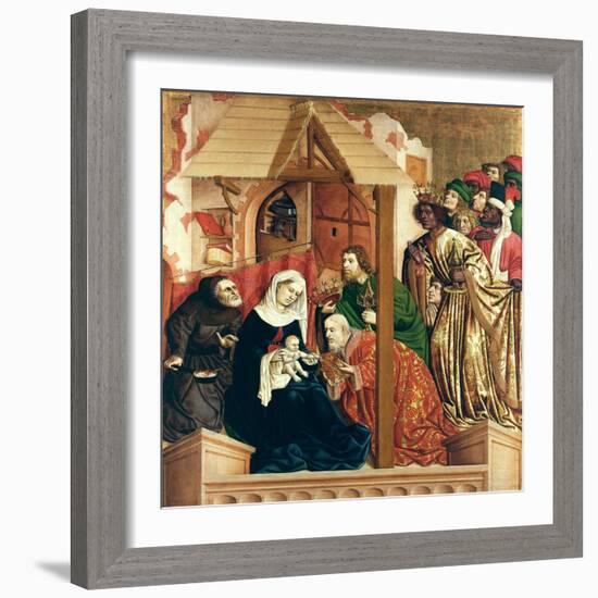 The Adoration of the Magi, the Wings of the Wurzach Altar, 1437-Hans Multscher-Framed Giclee Print