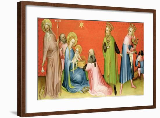 The Adoration of the Magi with St Anthony Abbot, 1400-10-German School-Framed Giclee Print