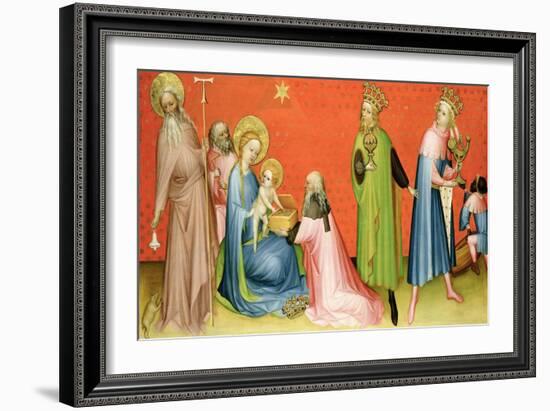 The Adoration of the Magi with St Anthony Abbot, 1400-10-German School-Framed Giclee Print