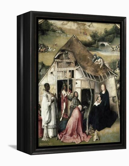 The Adoration of the Magi-Hieronymus Bosch-Framed Stretched Canvas