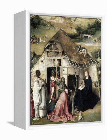 The Adoration of the Magi-Hieronymus Bosch-Framed Stretched Canvas