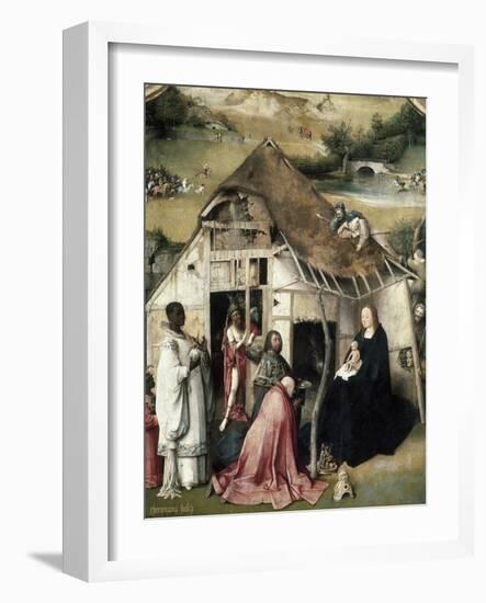 The Adoration of the Magi-Hieronymus Bosch-Framed Art Print