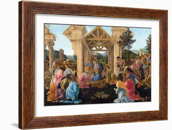 The Adoration of the Magi-Sandro Botticelli-Framed Giclee Print