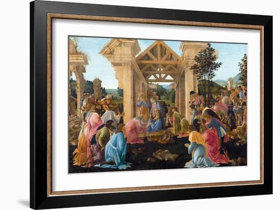 The Adoration of the Magi-Sandro Botticelli-Framed Giclee Print