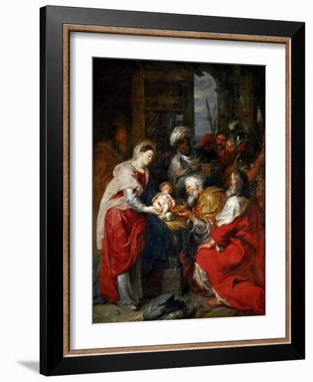 The Adoration of the Magi-Peter Paul Rubens-Framed Giclee Print