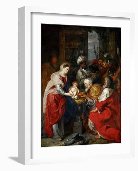 The Adoration of the Magi-Peter Paul Rubens-Framed Giclee Print