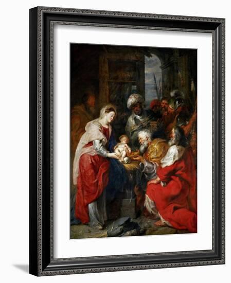 The Adoration of the Magi-Peter Paul Rubens-Framed Giclee Print