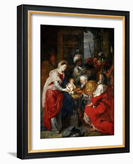 The Adoration of the Magi-Peter Paul Rubens-Framed Giclee Print