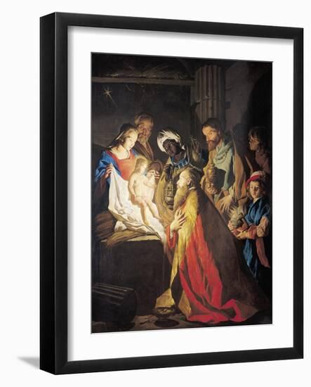 The Adoration of the Magi-Matthias Stomer-Framed Giclee Print