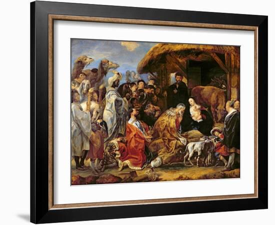 The Adoration of the Magi-Jacob Jordaens-Framed Giclee Print